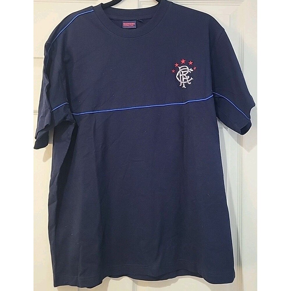 RANGERS FOOTBALL SOCCER SHIRT JERSEY CASUAL TEE OFFICIAL PRODUCT SIZE L LARGE